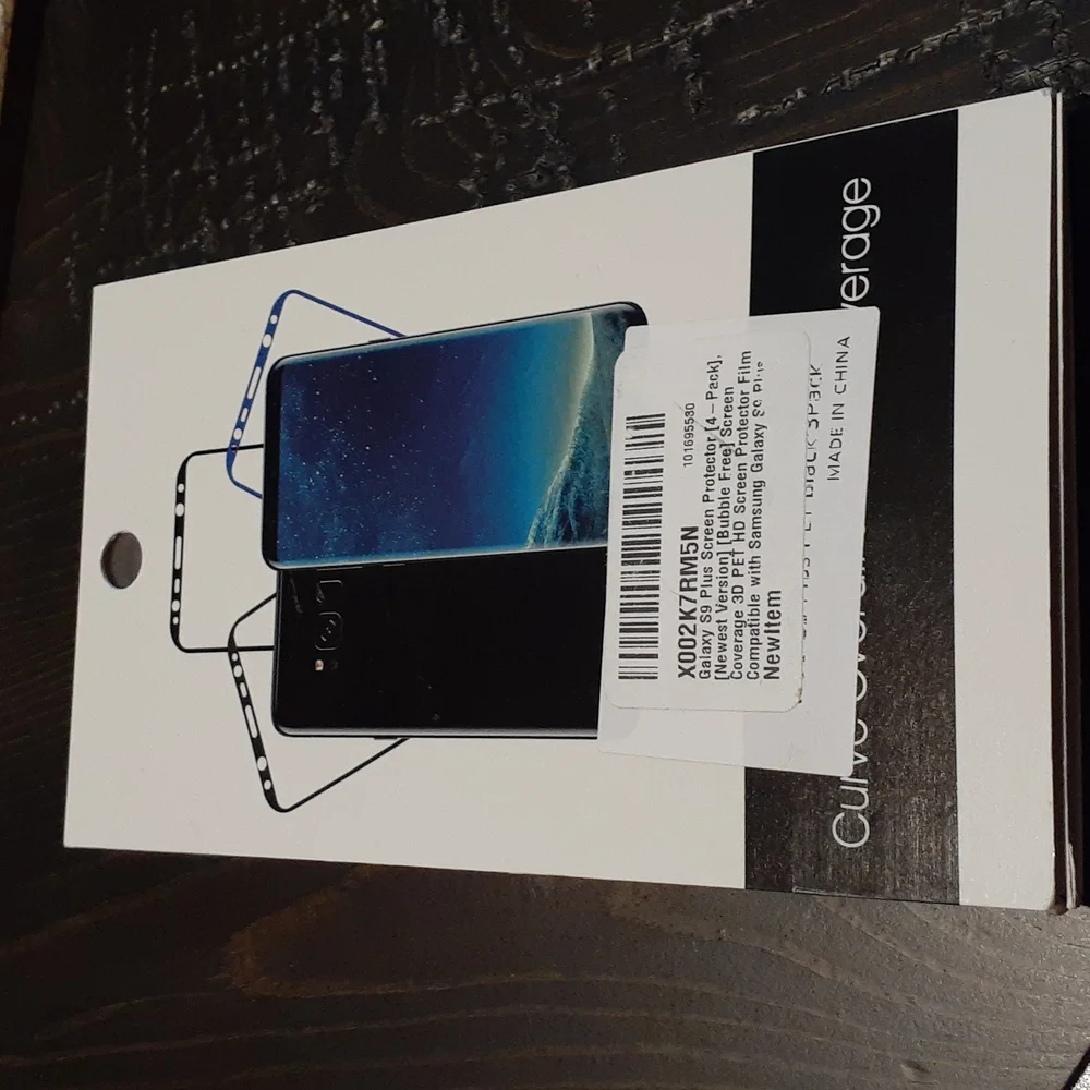 NEW Bubble Free 4-pk HD Cristal Clear Screen Protector Film for Galaxy S9 Plus